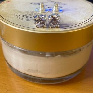 Sterling Silver Overlay Swarovski Crystal Earrings New